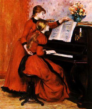 Pierre Renoir Two Young Girls at the Piano